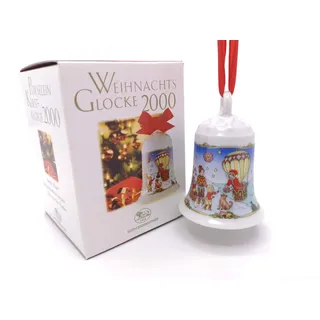Hutschenreuther Porzellanglocke Weihnachtsglocke 2000 OVP - -