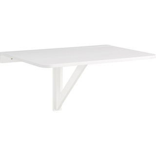Home affaire Klapptisch Trend, aus schönem weiß lackiertem MDF Holz, platzsparend, Tischplattenstärke 1,8 cm weiß