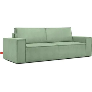konsimo® Schlafcouch 3-Sitzer Grün