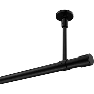 Interdeco Vorhangstange Sonette Santo 1-läufig Ø 20 mm 260 cm Schwarz