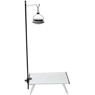 ZONADAH Outdoor-Lampenständer, tragbar, aus Aluminiumlegierung, zusammenklappbar, faltbar, Laternenständer, Desktop-Hängezelt, Lichthalter, Solar-Lichthakenständer für Garten, Camping, Reisen