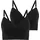 Bralette Gr L N-Gr schwarz Jersey Obermaterial 80 Viskose 18 Polyamid Elasthan unifarben BHs Bralette tiefer V-Ausschnitt schmale Träger ohne Seitennähte