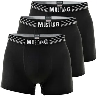 Mustang Boxershorts 3er Pack Schwarz/Schwarz/Schwarz XL
