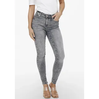 Only ONLPOWER Mid Push Up Skinny Fit Grau XS/34