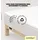 Easy Spannbettlaken für Topper Jersey Elasthan 90 x 190 - 100 x 220 cm full white