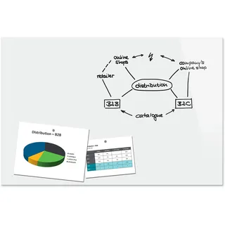Be!Board® Be!Board Glas-Magnettafel 90 x 60 cm weiß