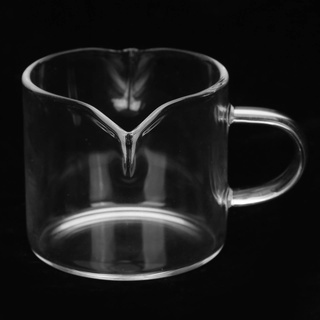 Espresso Messglas, 100 Ml Doppelmundglas Messbecher mit Griff, Barista Schnapsglas Messbecher