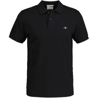 GANT Slim Shield Pique Polo schwarz XL