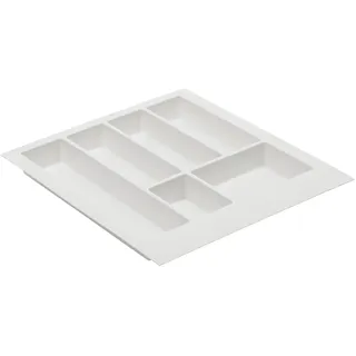 MS Beschläge Besteckeinsatz Universal Schubladeneinsatz 440 mm Weiß