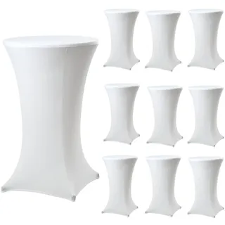 Trutzholm Stehtischhusse Weiß Ø 60 cm 10er Set