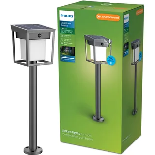Philips Außenstandleuchte Solar 1,5 W 37,5 cm anthrazit