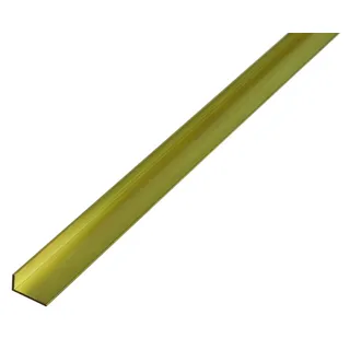 GAH Alberts Winkelprofil ungleichschenklig Messing 15 mm x 30 mm x 1.000 mm