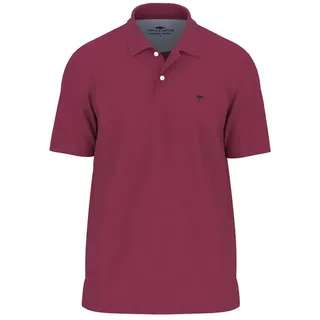 FYNCH-HATTON Poloshirt – Kurzarm Polo unifarben - regular fit - für jeden Anlass rot S