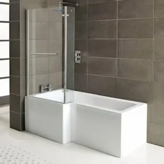 HAK Syna Raumsparbadewanne 167,5 x 85 x 70 cm (Komplett-Set)