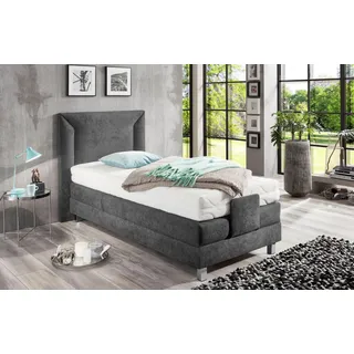 Westfalia Schlafkomfort Boxbett 114 x 214 cm Grau
