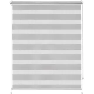 Rettika Doppelrollo Klemmfix ohne Bohren – Dunkles Flachs – Breite 70 cm, Höhe 150 cm – Duo Rollo für Innenräume, Sichtschutz Fensterrollo mit Lichtregulierung