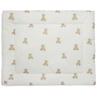 Jollein Krabbeldecke für Baby - Teddy Bear - Bio-Baumwolle - Laufgittereinlage - 75x95 cm - Spieldecke Baby