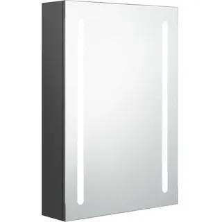 vidaXL LED-Bad-Spiegelschrank 57,0 cm grau