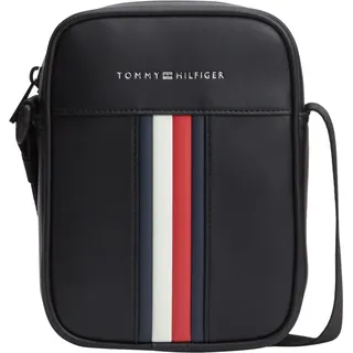 Tommy Hilfiger Metro Mini Reporter Umhängetasche Leder Black