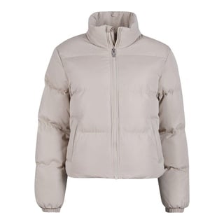 URBAN CLASSICS Winterjacke Urban Classics Damen Ladies Short Peached Puffer Jacket (1-St) beige 5XL