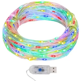 vidaXL LED-Lichterdraht 40 m 400 LED Mehrfarbig 8 Funktionen
