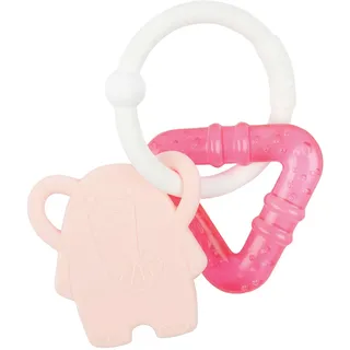 Nattou Kühlender Beißring aus Silikon, Elefant, Wassergefüllt, BPA-frei, 13.5 x 10.5 x 15 cm, Silicon 877930 mehrfarbig