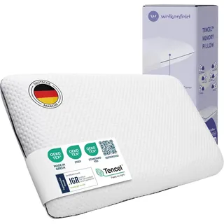 Wolkenfeld Nackenkissen Eron Nackenstützkissen, 1-tlg., Optimaler Support für Nacken, Rücken und Schultern – Tencel-Faser weiß