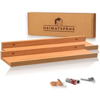 heimatspäne Wandregal 60 x 0 x 0 cm Kernbuche