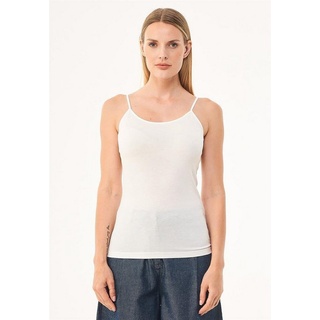 ORGANICATION 2-in-1-Top Women's Spaghetti Strap Top in Off White weiß