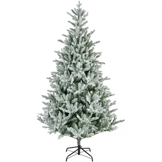 Künstlicher Weihnachtsbaum mit Schnee - Schwarz