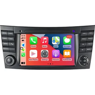 für Mercedes Benz W211 CLS CLK G W219 W463 W209 CLS 350 CLS500 CLS55 Drahtlos CARPLAY. 7 Zoll Android 15 Autoradio GPS NAVIGATION 8GB RAM Octa-Core