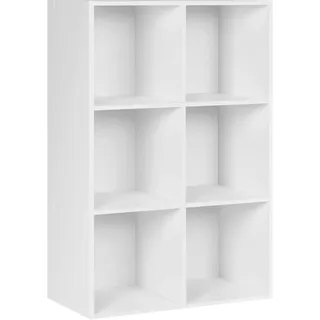 Woltu Bücherregal 60 x 89 x 30 cm Weiß