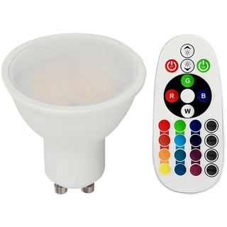 RGB LED GU10 290 Lumen Leuchtmittel 3.5 Watt Farbwechsel Dimmbar Fernbedienung Vtac 2778