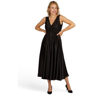 Kleo Abendkleid Abendkleid aus Satin Mit seitlichen Eingrifftaschen schwarz 40