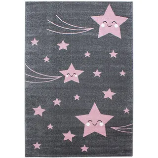 KADIMA DESIGN TASNA Kinderteppich 120 x 170 cm Pink