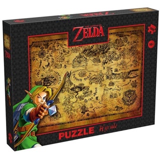 Winning Moves Puzzle Zelda Hyrule Field, 1000 Puzzleteile, Geduldsspiel ab 10 Jahre bunt