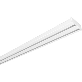 Home-Vision Gardinenschiene Vorhangschiene 1-läufig, 2-läufig oder 3-läufig (Serie X, 2-läufig, 600cm - nur Gardinenschiene) Aluminium, Inkl. Befestigungsmaterial, für Schiebevorhang