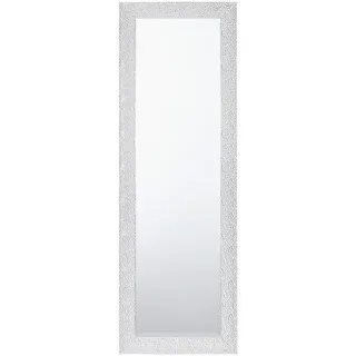 Carryhome Wandspiegel, Metall, Kunststoff, Glas, rechteckig, 50x150x2 cm, Facettenschliff, senkrecht und waagrecht montierbar, Ganzkörperspiegel, Spiegel, Wandspiegel