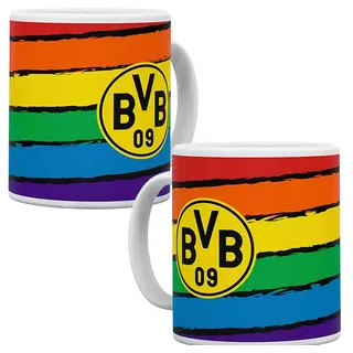 BVB MERCHANDISING Tasse BVB Tasse Regenbogen gelb