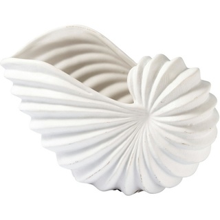 Greengate Dekovase Conch Muschel Vase medium white 22x14cm (Vase)