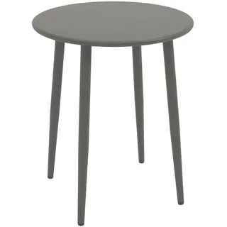 Bistrotisch Balkontisch Gartentisch Esstisch Tisch DENVER Metall 60cm rund grau