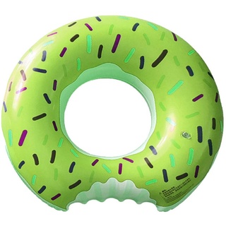 Aufblasbare Poolschwimmer für Kinder – Donut-Pool-Schwimmschläuche Schwimmring für schwimmendes Schwimmen Party Spielzeug für Kinder,Green,70#