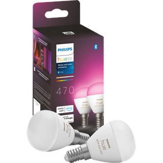 Philips Hue Luster Kugellampe White and Color E14 2er-Pack