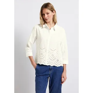 STREET ONE Hemdbluse, mit Stickerei und Knopfleiste STREET ONE off white