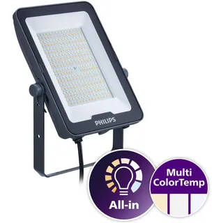 Philips Außenstrahler LED 100 W IP65 inkl. Bewegungsmelder schwarz