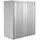 1,55 x 0,83 x 1,83 m silber-metallic