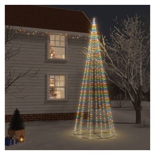 vidaXL LED Baum LED-Weihnachtsbaum Kegelform Mehrfarbig 732 LEDs 160x500 cm bunt 160 cm x 160 cm x 500 cm