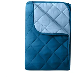 Wometo Sommerbett, blau dunkelblau Textil, 200x200 cm, OEKO-TEX Schlaftextilien, Bettdecken