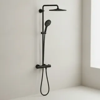 Grohe Rainshower SmartActive 310 Duschsystem mit Thermostat phantom black 22119KF0