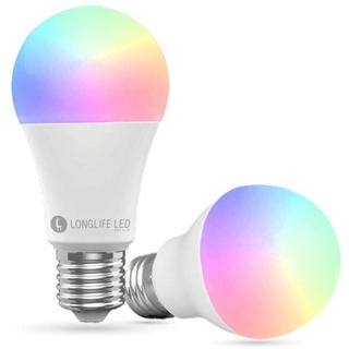 2er Set E27 10W RGB+CCT Wi-Fi Smart LED-Lampe 806 Lumen Leuchtbirne Glühbirne Leuchtmittel Alexa-Glühbirnen Smartlampen mit Farbwechsel Smart Home Lampen